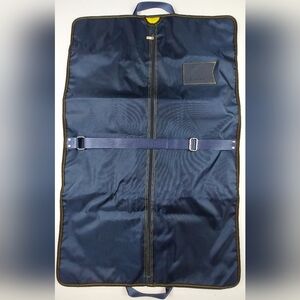 Robert Graham Lightweight Foldable Garment Bag 39x25 Blue Yellow Pockets Handles